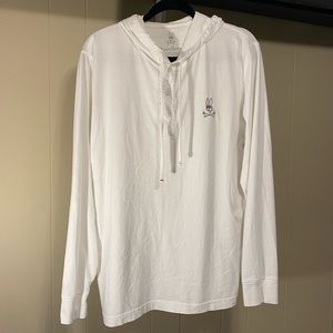 Psycho Bunny Long Sleeve Hoodie - White